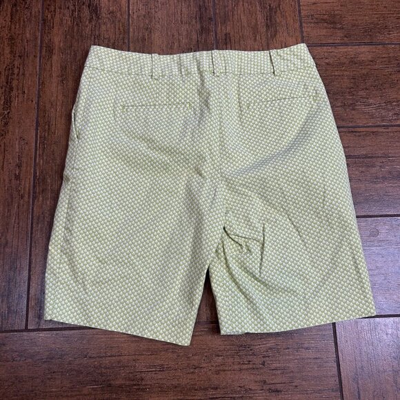 Talbots Lime Green Sailboat Print Chino Shorts Size 4 - Picture 7 of 8